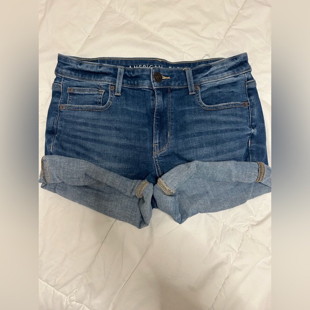 American Eagle Next Level Stretch Denim Shorts (Size: 8)